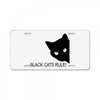 black cats rule License Plate