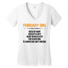 February Girl Hated By Many Women's V-Neck T-Shirt