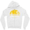 amity island jaws inspired movie shark printed Zipper Hoodie