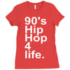 90's hip hop music Ladies Fitted T-Shirt