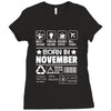 Born In November Ladies Fitted T-Shirt