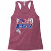 proud army dad Racerback Tank
