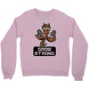 groot grow strong galaxy gym fitness mashup Crewneck Sweatshirt