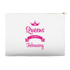 queens are born in february Accessory Pouches