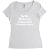 In My Defense I Was Left Unsupervised Women's Triblend Scoop T-shirt