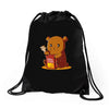 unbearable guilt Drawstring Bags