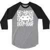 space alien qr code 3/4 Sleeve Shirt