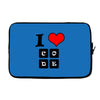 i love code Laptop sleeve