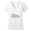 the oc allergic reaction Women's V-Neck T-Shirt
