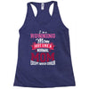 running mom white Racerback Tank