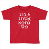 go f yourself hebrew letter upside down funny Toddler T-shirt