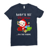 baby 1st christmas Ladies Fitted T-Shirt