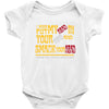 i wanna put my head in your head and smack your head Baby Onesie