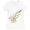 caution octopus&rsquo; may be larger than it appears Ladies Fitted T-Shirt