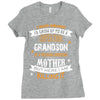 Super Cool Grandson Of A Freaking Awesome Mother Ladies Fitted T-Shirt
