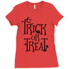 trick or treat halloween Ladies Fitted T-Shirt