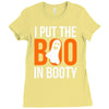 i put the boo in booty Ladies Fitted T-Shirt
