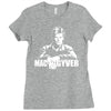 mac gyver schwarz Ladies Fitted T-Shirt