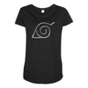Hidden Leaf Village Symbol T-Shirt Maternity Scoop Neck T-shirt