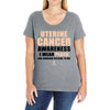 Uterine Cancer Awareness I Wear Peach For Some Special To Me Ladies Curvy T-Shirt