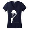 clockwork mozart orange Women's V-Neck T-Shirt