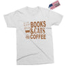 books and cats and coffee Exclusive T-shirt