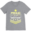 military, proud us army brother veteran u V-Neck Tee