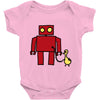 bird powered robot Baby Onesie