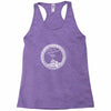 back to back world war champs raising flag Racerback Tank
