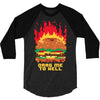 burger fever 3/4 Sleeve Shirt