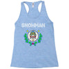 snowman christmas Racerback Tank