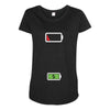 Mommy Dead Battery Maternity Scoop Neck T-shirt