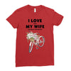 i love when my wife lets me buy another bike Ladies Fitted T-Shirt