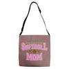 softball mom glitter Adjustable Strap Totes