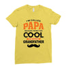 I'm Called Papa Because I'm Way Too Cool To Be Called Grandfather Ladies Fitted T-Shirt