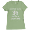 never trust an atom Ladies Fitted T-Shirt
