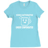 over caffeine Ladies Fitted T-Shirt