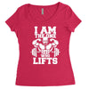 i am the one who lifts Women's Triblend Scoop T-shirt