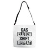 gas clutch shift repeat Adjustable Strap Totes
