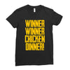 Winner Winner Chicken Dinner Ladies Fitted T-Shirt