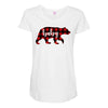 baby christmas bear Maternity Scoop Neck T-shirt