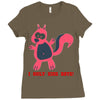 i only kiss boys Ladies Fitted T-Shirt