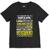 Legends Are Born In April V-Neck Tee