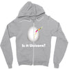 is it Unicorn Zipper Hoodie
