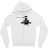 military attach helicopter gunship Zipper Hoodie