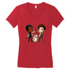 high five! Women's V-Neck T-Shirt
