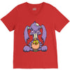 zombie bunny loves brains V-Neck Tee