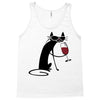 cat and wine Tank Top