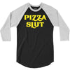 pizza slut funny diet gym workout new 3/4 Sleeve Shirt