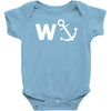 w anchor funny pub joke Baby Onesie